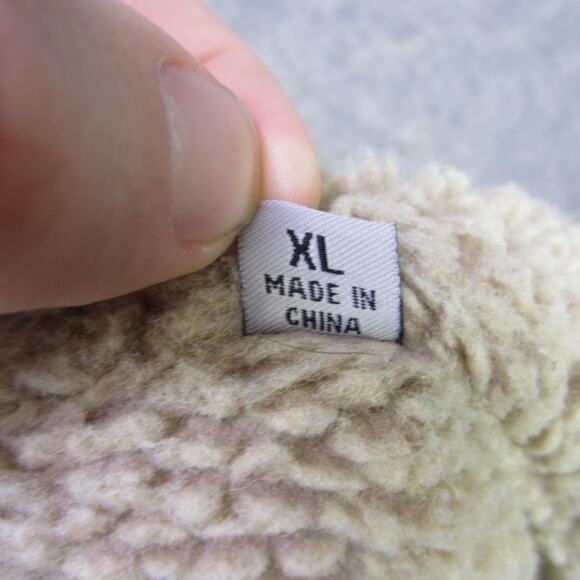 Levi's Jacket Mens XL Olive Green Sherpa Lined Hooded Full Zip Canvas Workwear - Picture 10 of 11